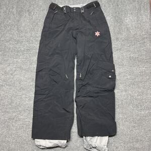 Bonfire Snow Pants Womens Medium Black Dawn Insulated Waterproof Ski Snowboard